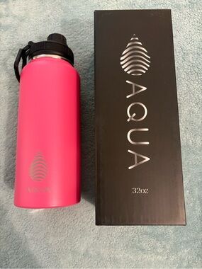 Aqua Pink Stainless Steel Insulated Water Bottle